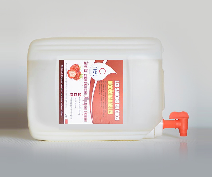 Savon tout usage dégraissant biodégradable couché
